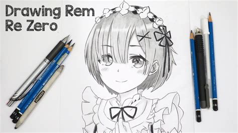 How To Draw Rem From Death Note, Step by Step, Drawing