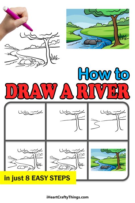 How to Draw a River Step by Step Easy Drawing Guides