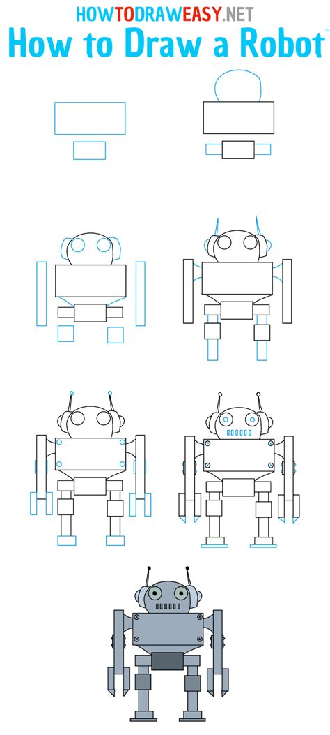 How To Draw A Robot In 2023
