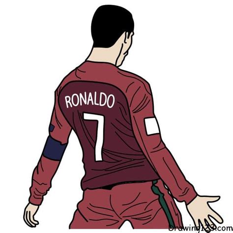 how to draw ronaldo cartoon