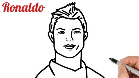 how to draw ronaldo easy for kids