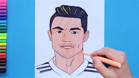 how to draw ronaldo for kids