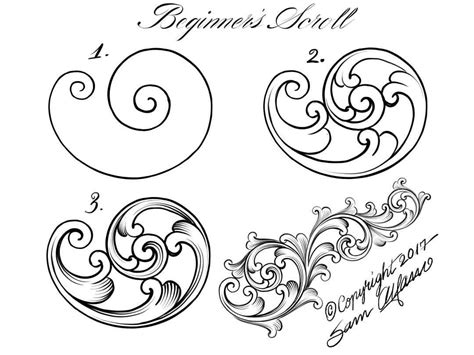 Art class ideas How to Draw Scrolls and Scrollwork