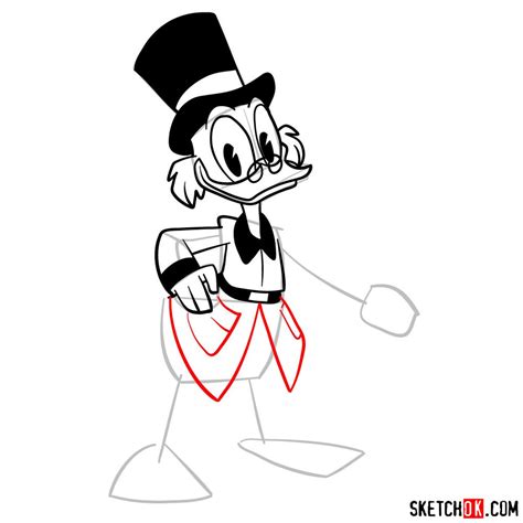 How to draw Scrooge McDuck Step by step drawing