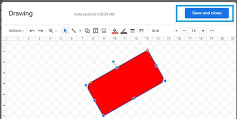how to draw shapes on docs
