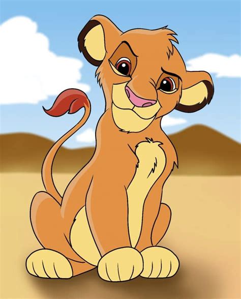 how to draw simba