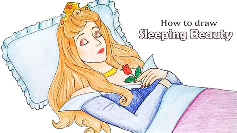 How To Draw Sleeping Beauty, Step by Step, Drawing Guide