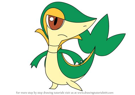 Learn How to Draw Snivy from Pokemon (Pokemon) Step by