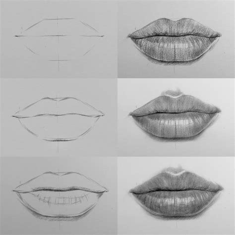 How To Draw Step By Step Lips