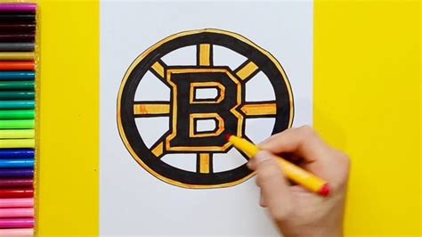 how to draw the boston bruins logo