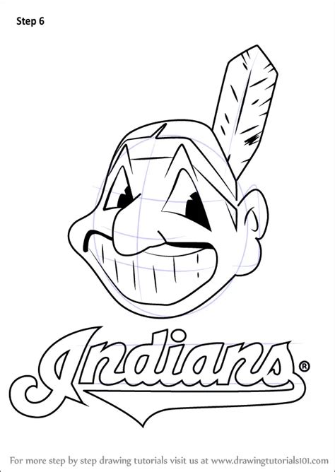 how to draw the cleveland indians logo