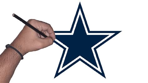 How to draw the logo of Dallas Cowboys YouTube