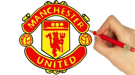 how to draw the manchester united logo