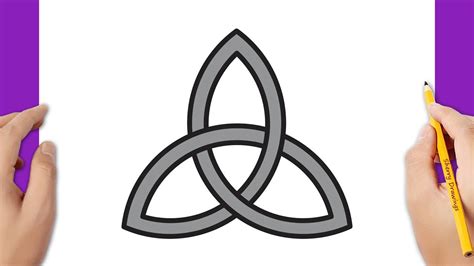 How to draw a Triquetra Step by Step, Simply and Easily