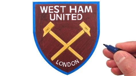 how to draw the west ham logo