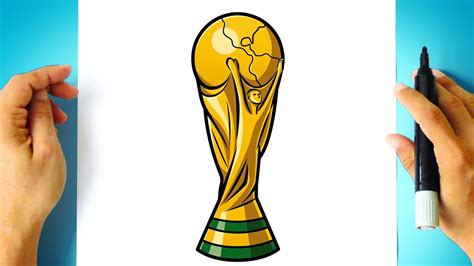 How To Draw A World Cup Trophy YouTube