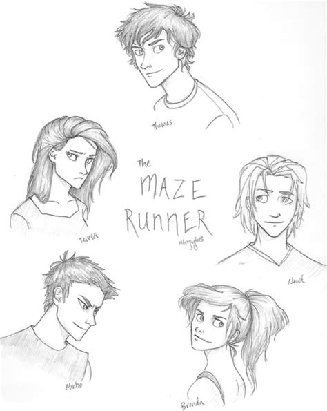 how to draw thomas from the maze runner step by step