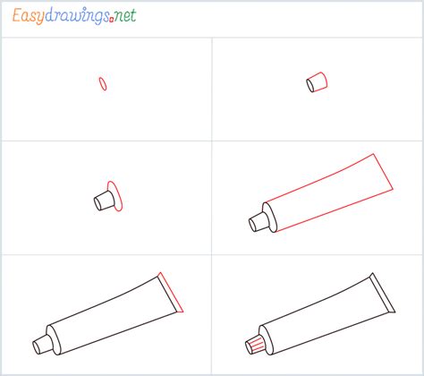 How To Draw Toothpaste Step By Step