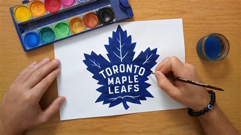 how to draw toronto maple leafs logo