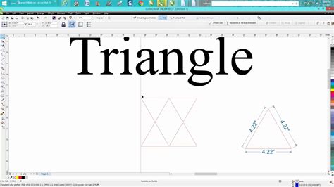 This Web About Tutorial Coreldraw For Beginer Triangle