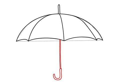 Kunst Zeichnungen Learn how to draw a cute Umbrella step by step ♥ very simple tutorial 