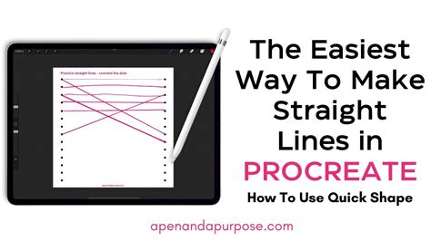 how to draw vertical line in procreate