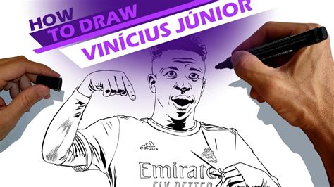 how to draw vinicius jr