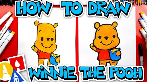 Winnie the Pooh stepbystep drawing tutorial. Drawing