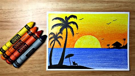 how to draw with crayons for beginners