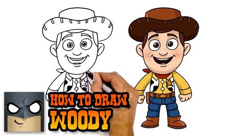 How to draw Woody's face Toy Story Step by step