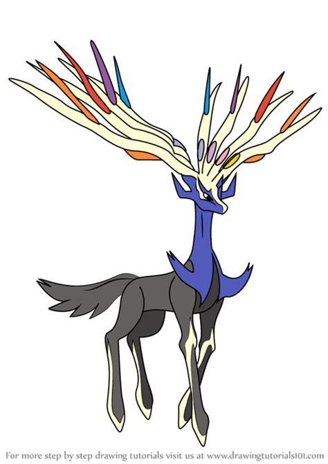 Learn How to Draw Xerneas from Pokemon (Pokemon) Step by