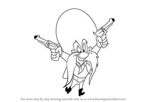 How to draw Yosemite Sam from Looney tunes (HAC) YouTube