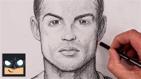 how to draw young ronaldo
