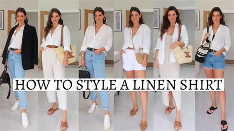 how to dress linen shirt women