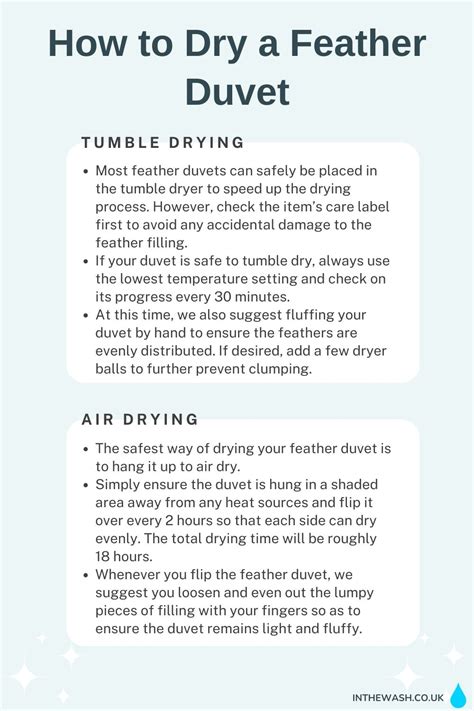 How To Dry Duvet Insert