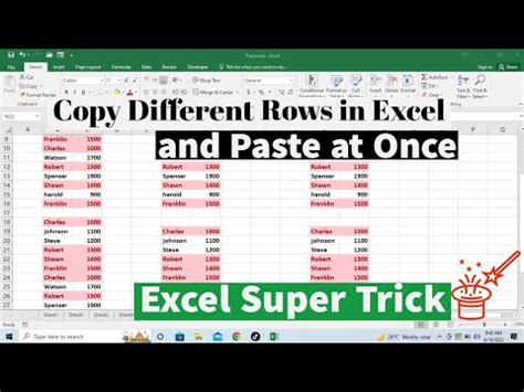 how to duplicate all rows in excel