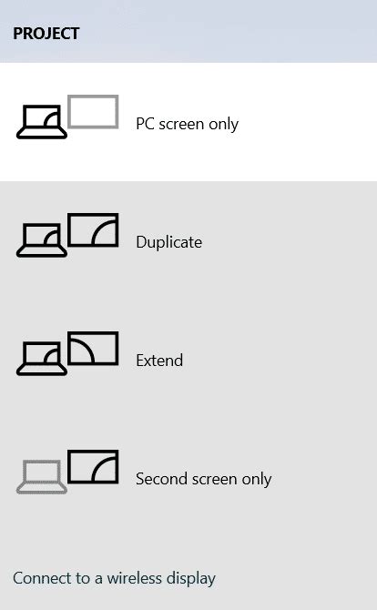 how to duplicate screen on windows shortcut