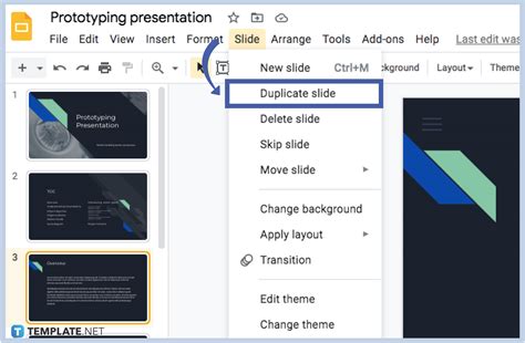 how to duplicate slide on google slides mobile