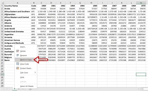 how to duplicate the tab in excel