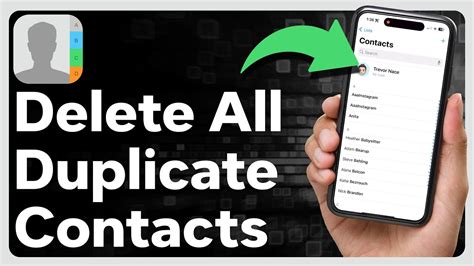 how to easily delete duplicate contacts on iphone