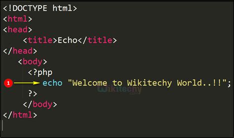 how to echo php in html