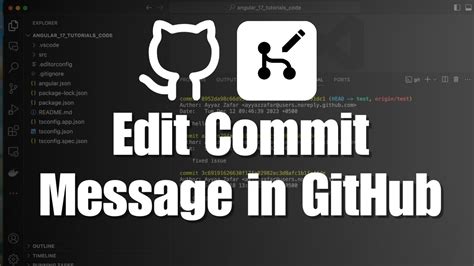 how to edit a commit in github