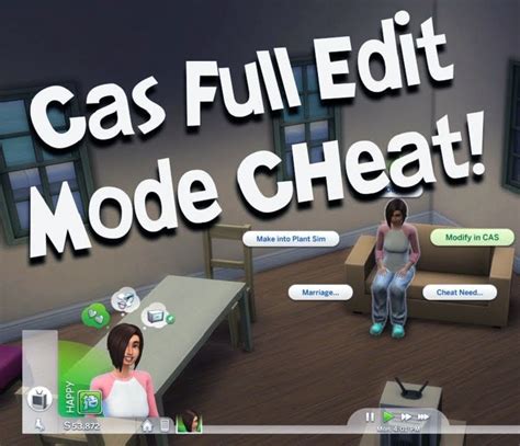 how to edit a sim in cas cheat
