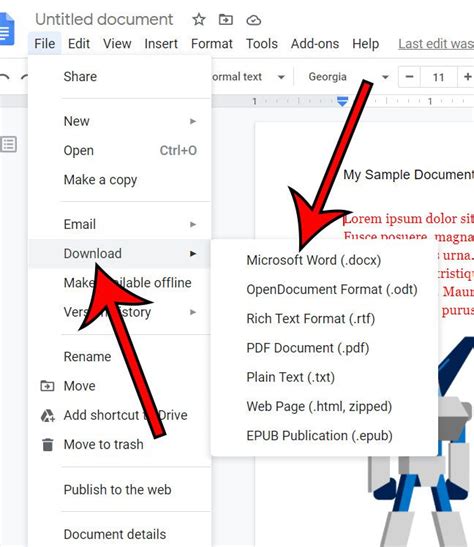 how to edit docx in google docs