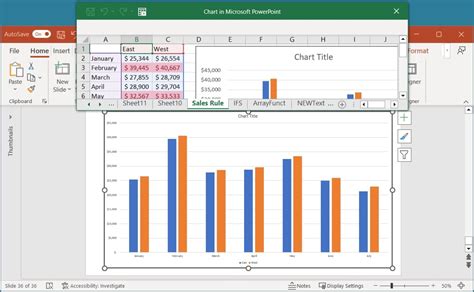 how to edit excel data in powerpoint