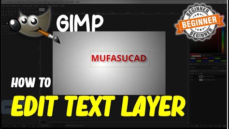 How To Edit Existing Text In Gimp