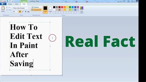 How To Edit Image Text In Ms Paint