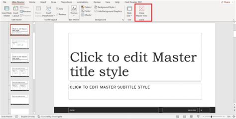 how to edit master in powerpoint