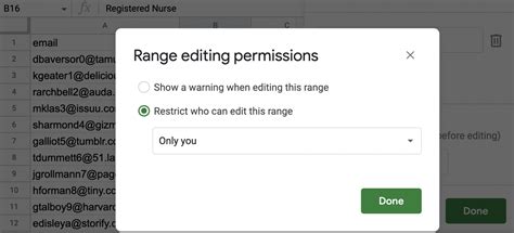how to edit permissions in google sheets