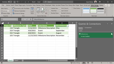 how to edit queries and connections in excel